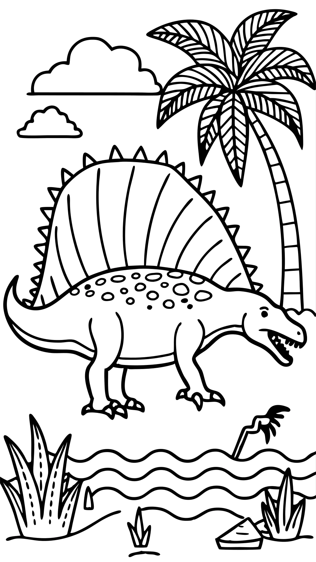 spinosaurus dinosaur coloring pages